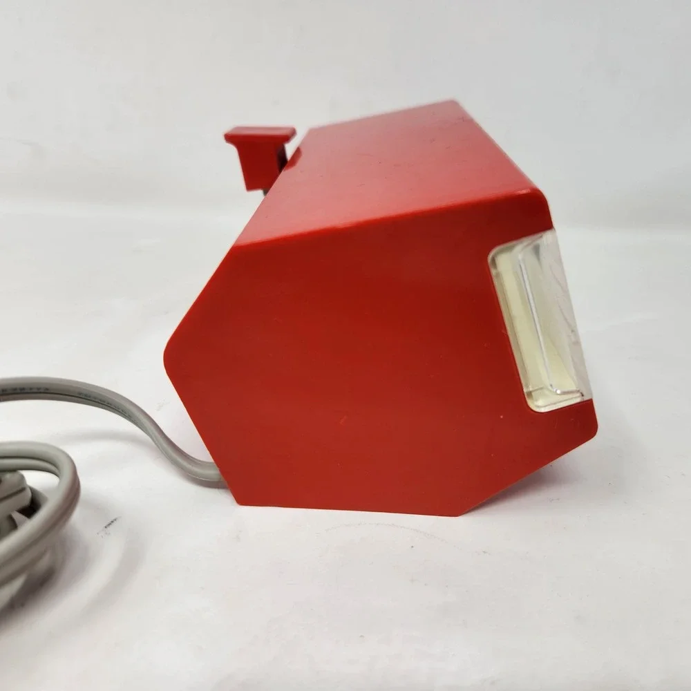 Vintage Copal 227 Red Flip Clock Alarm Japan Mid Century Modern READ